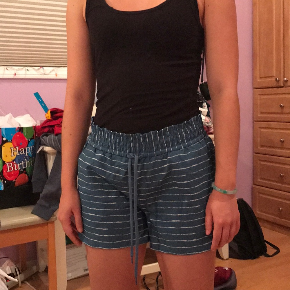 Swim shorts carve designs